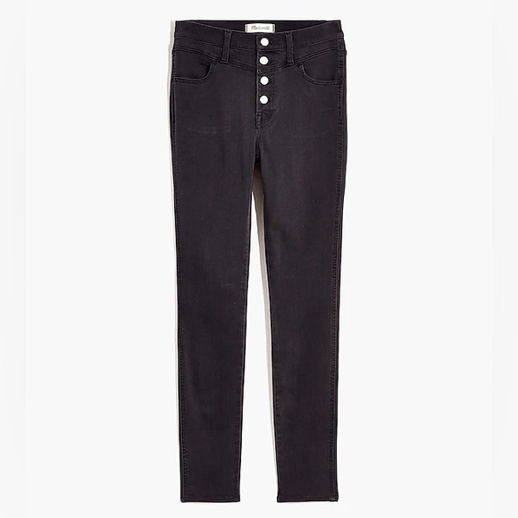 Madewell Denim - Madewell 10" High-Rise Yoke Detail Button Front Roadtripper Jeans